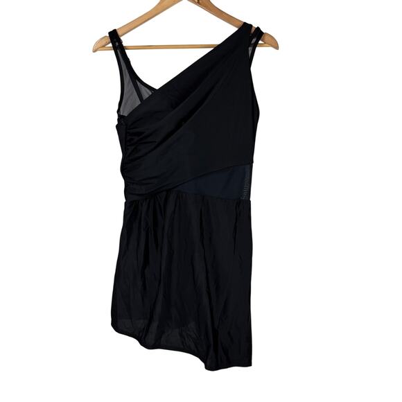 Miraclesuit NWOT Network News Alina Swim Dress Black Size 16 Underwire Slimming - Picture 3 of 12